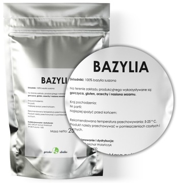 BAZYLIA aromatyczna suszony 250g