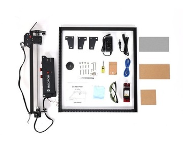 Лазерный гравер мощностью 5 Вт 10000 мм/мин 0,05x0,07 мм 410x400 мм 8 мм Mecpow X3