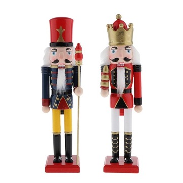 2x Nutcracker Soldiers Statue New Year Home