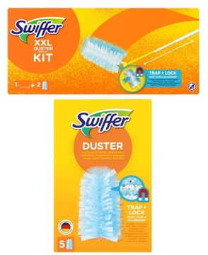 Swiffer XXL 1 + 7 Zapas miotełek do kurzu Duster zestaw do sprzątania wkład