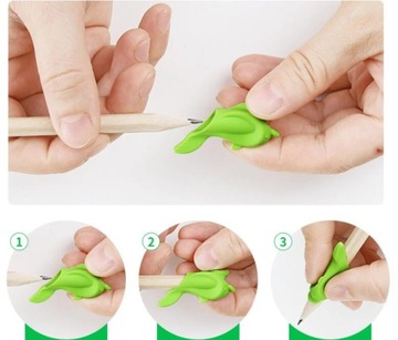 5 шт., силиконовый держатель для ручки-карандаша, устройство для коррекции письма