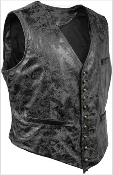 Men's Suede Leopard Casual Vest 2023 Autumn Winter