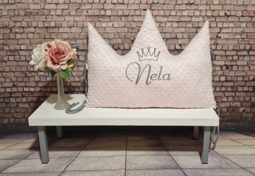 Бортик для кроватки KORONA с вышивкой имени ребенка + подушки