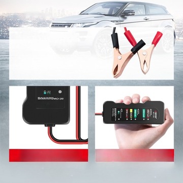BATERIE BATERIA PRZENOŚNA WSKAŹNIK STANU BATERII ELEKTRYCZNY TESTER BATERII