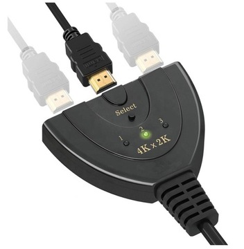 3x РАЗДЕЛИТЕЛЯ ПЕРЕКЛЮЧАТЕЛЯ HDMI 4K ULTRA HD