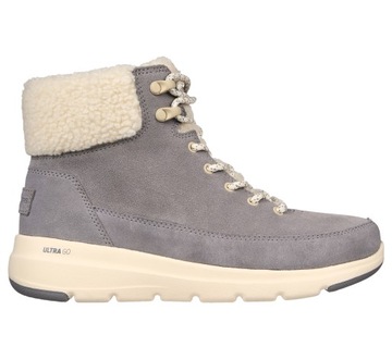 Skechers Ciepłe Botki Damskie On-the-GO Glacial szare 36 EU