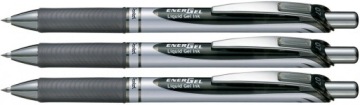 PIÓRO KULKOWE ŻEL PENTEL BL77 ENERGEL CZARNE x3