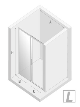 ПОЛЬСКИЕ РАЗДВИЖНЫЕ ДУШЕВЫЕ ДВЕРИ 110x200 см