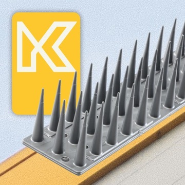 ПРОЧНЫЕ ПЛАСТИКОВЫЕ ШИПЫ ДЛЯ ПТИЦ И ГОЛУБЕЙ 6 шт. 3,06 м.