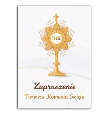 Zaproszenia na Pierwszą Komunię Świętą 10 sztuk