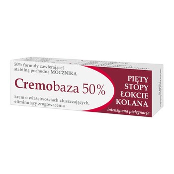CREMOBAZA 50% MOCZNIKA KREM ZŁUSZCZAJĄCY DO CIAŁA NA ZROGOWACENIA 30G