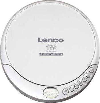 Lenco Odtwarzacz CD/MP3 Srebrny Antishock CD-201SI