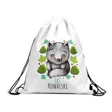 Worek Plecak Do Przedszkola Na Buty Imię WILK