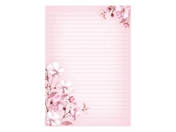 НАБОР КАНЦЕЛЯРСКИХ ТОВАРОВ БУКВЫ ЦВЕТЫ ВИШНЯ