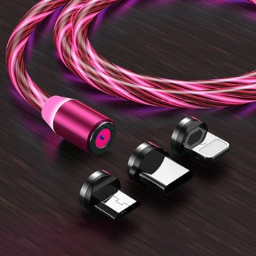 МАГНИТНЫЙ КАБЕЛЬ ДЛЯ IPHONE MICRO USB TYPE-C 200см