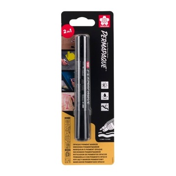 Marker Permapaque Dual Point czarny, Sakura 1szt