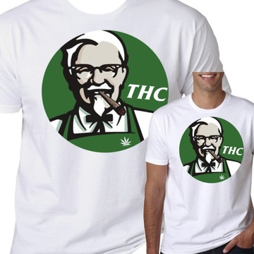 T-Shirt KOSZULKA MARIHUANA GANJA KFC THC L 0388