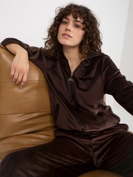 Женский спортивный костюм на молнии VELVET HOOD F90 фиолетовый S/M