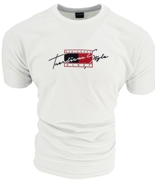 KOSZULKA MĘSKA TSHIRT MĘSKI [GLORY2] BIAŁA M