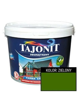 TAJONIT Zewnętrzny - akrylowa farba ZIELONY | 1l