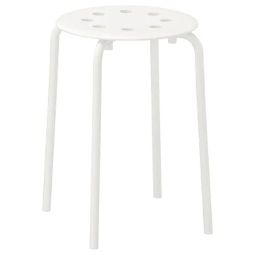 IKEA MARIUS Stołek biały 45 cm