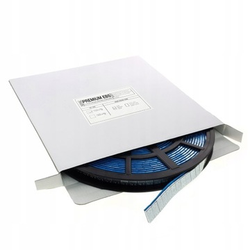 Грузики приклеены к алюминиевым дискам на катушке в рулоне Edgy Slim (1000х5 г/