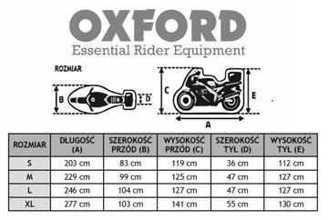 OXFORD POKROWIEC AQUATEX SKUTER MOTOCYKL KUFER XL