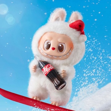 Najnowsza 5 generacja Coca-Cola seria LABU-BU potwór brelok do kluczy 18cm