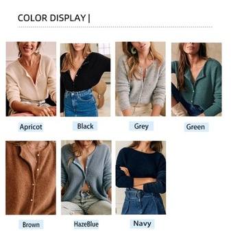 2023 Fall And Winter New Women's Cardigan Knit Car