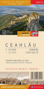 Ceahlau mapa turystyczna S&F Rumunia