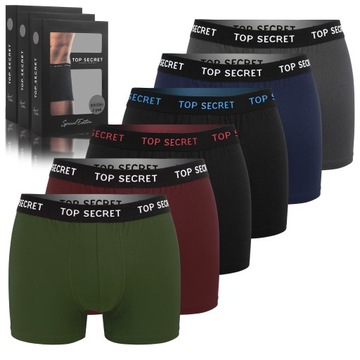 TOP SECRET Bokserki Męskie Bawełniane 6pak Rozmiar XXL