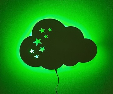 Светодиодный ночник RGB CLOUD Звезды, сеть