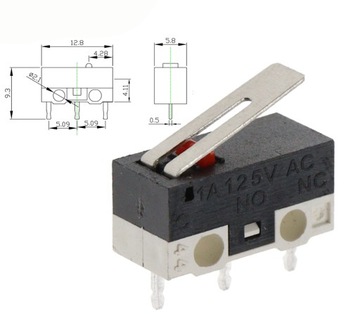 EndStop krańcowy MINI MICRO SWITCH12x6x6mm NO NC