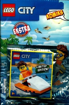 Lego city komiks 3 / 2021 KLOCKI SKUTER WODNY MOTORÓWKA Z KIEROWCĄ