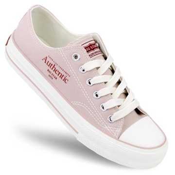 TRAMPKI damskie buty BIG STAR tenisówki klasyczne różowe niskie NN274239 36
