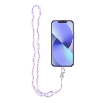 Подвеска на шею CRYSTAL DIAMOND 74 см фиолетовая