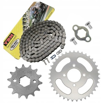 NAPĘD ZĘBATKI ŁAŃCUCH YBN CROSS LONCIN 110 125