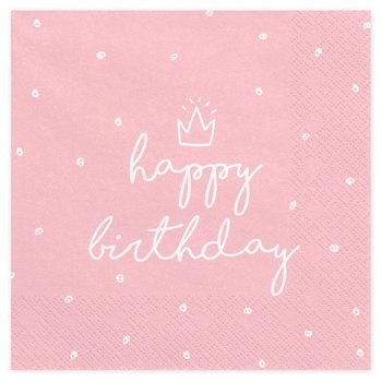 Serwetki 3 warstwowe Happy Birthday - 20szt