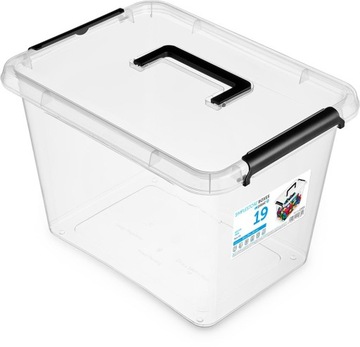 POJEMNIK ORGANIZER PUDEŁKO 19L Z RĄCZKA