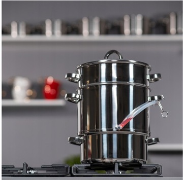 ПАРОВОКОВЫЖИМКА 5в1 НАБОР КАСТРЮЛОК ДЛЯ ГОТОВКИ СОКА И НЕ ТОЛЬКО 8л