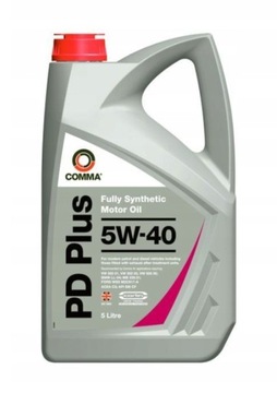 5L OLEJ silnikowy 5w40 COMMA PD PLUS Acea C3 W 502.00 VW 505.00 505.01
