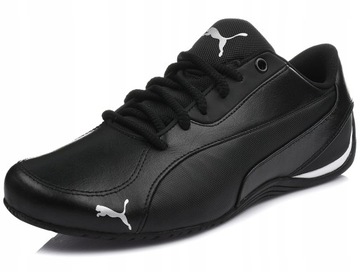 Męskie czarne buty sportowe PUMA DRIFT CAT 5 CORE skórzane sneakersy r. 43