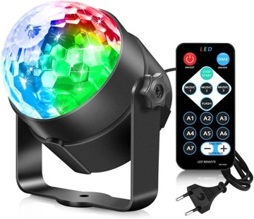 ПРОЕКТОР DISCO BALL, СВЕТОДИОДНОЕ RGB ОСВЕЩЕНИЕ ДЛЯ ДИСКО