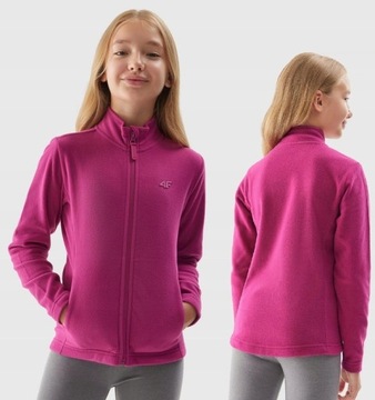 4F POLAR BLUZA DZIEWCZĘCA JUNIOR 4F ROZPINANY r 128