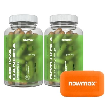 nowmax GOTU KOLA + ASHWAGANDHA KONCENTRACJA PAMIĘĆ