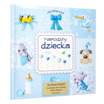 PAMIĄTKA CHRZTU ŚWIĘTEGO dla chłopczyka z grawerem