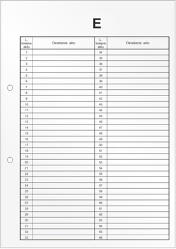 Przekładka kartonowa do akt osobowych A4 x10