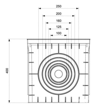 ЛЮК НАЗЕМНОЙ МОЛНИИЗАЩИТЫ РАЗМЕРОМ 400X400