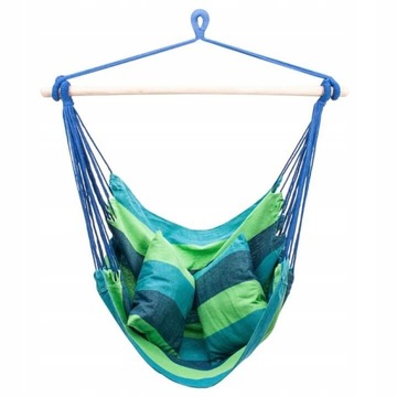 БРАЗИЛЬСКИЙ ГАМАК С 2 ПОДУШКАМИ ПОДВЕСНОЙ СТУЛ САДОВЫЕ КАЧЕЛИ ДЛЯ ДОМА