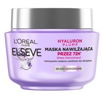 Loreal Elseve Hyaluron Plump Maska nawilżająca (przez 72H) do włosów odwodn